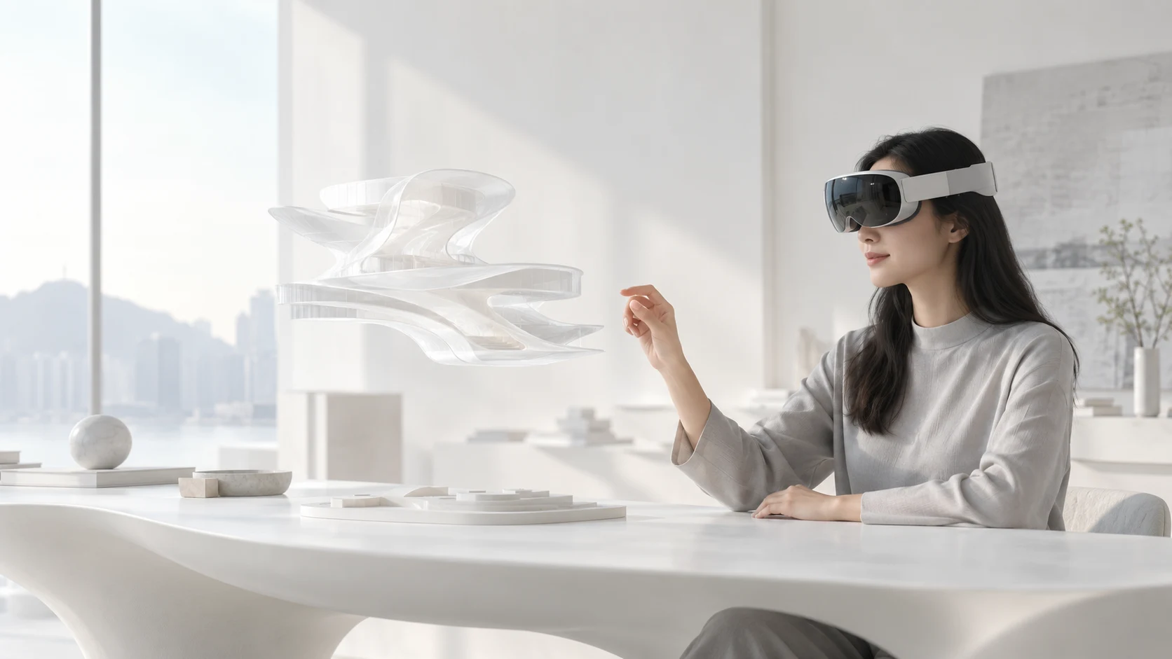 使用 Apple Vision Pro 操作空間應用